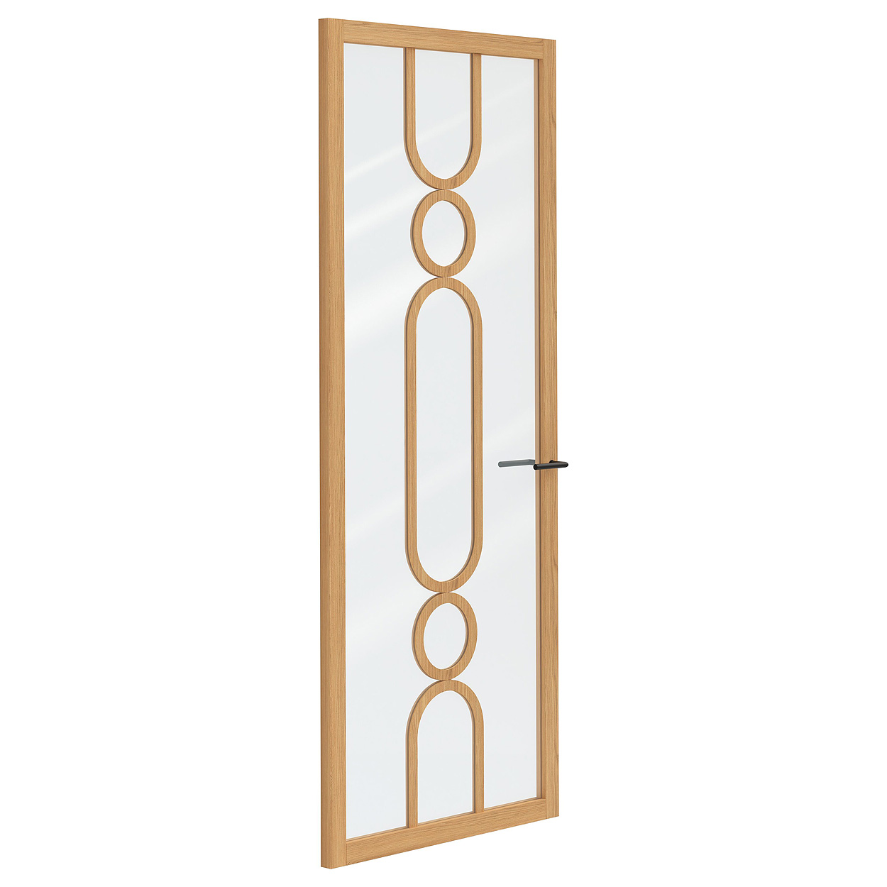 Binnendeur Skantrae SSL 14823 Blank Glas Natural Oak